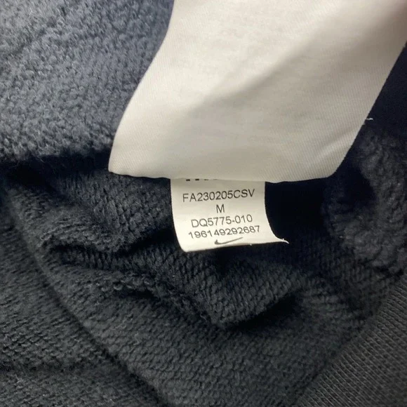 Nike Sportswear Club Fleece Women's SIZE M HOODIE Sweatshirt DQ5775 BLACK READ - Picture 4 of 12